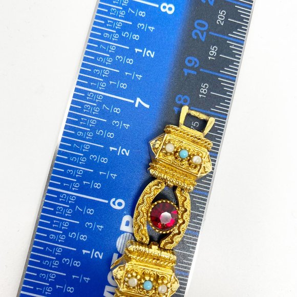 511 Vintage ART Arthur Pepper Etruscan bracelet and earrings set - Picture 9 of 10